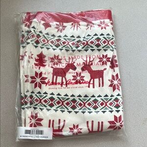 Hanna Andersson Red and White Reindeer Pajama Pants